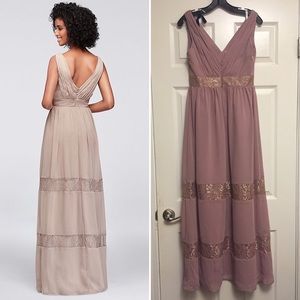 mauve pink bridesmaid dresses
